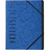 PAGNA Sorteermap A4 Effen Karton 7-delig Blauw 24,5 x 0,4 x 32 cm (B x D x H)