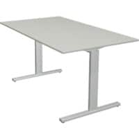 Kerkmann Form 2 Bureau Rechthoekig Lichtgrijs T-Voet 1.400 (B) x 800 (D) x 820 (H) mm