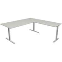 Kerkmann Form 2 Hoekbureau Lichtgrijs T-Voet 1.800 (B) x 1.800 (D) x 820 (H) mm