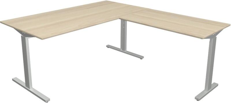 Kerkmann Form 2 Hoekbureau L-vorm Ahorn T-Voet 1.600 (B) x 1.800 (D) x 820 (H) mm