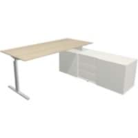Kerkmann Form 2 Hoekbureau Ahorn T-Voet 3 Lades 740 mm (H)
