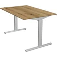 Kerkmann Form 2 Bureau Rechthoekig Eiken T-Voet 1.200 (B) x 800 (D) x 820 (H) mm
