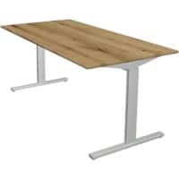 Kerkmann Form 2 Bureau Rechthoekig Eiken T-Voet 1.600 (B) x 800 (D) x 820 (H) mm