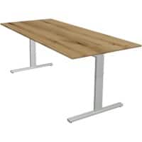 Kerkmann Form 2 Bureau Rechthoekig Eiken T-Voet 1.800 (B) x 800 (D) x 820 (H) mm