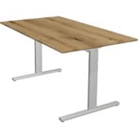 Kerkmann Form 2 Bureau Rechthoekig Eiken T-Voet 1.400 (B) x 800 (D) x 820 (H) mm