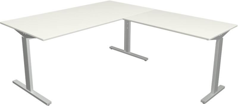Kerkmann Form 2 Hoekbureau L-vorm Wit T-Voet 1.600 (B) x 1.800 (D) x 820 (H) mm
