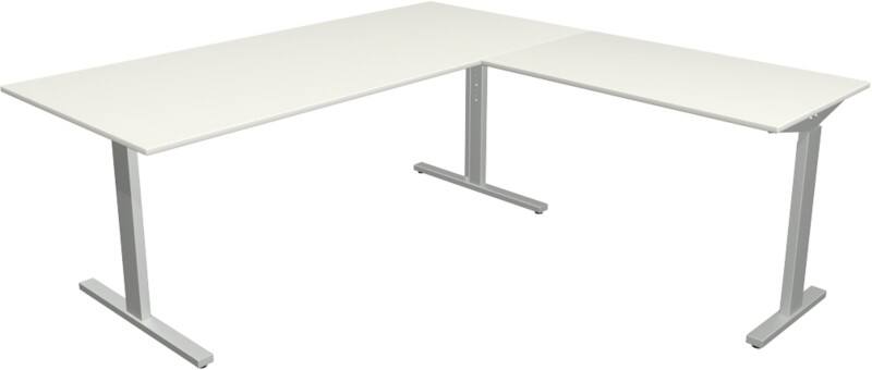 Kerkmann Form 2 Hoekbureau Wit T-Voet 1.800 (B) x 1.800 (D) x 820 (H) mm