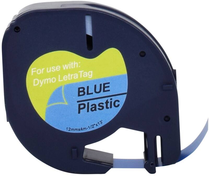 LT Etiketteertape Compatibel DYMO 91225 RL-D-91225 Zelfklevend Blauw 12 mm x 4 m