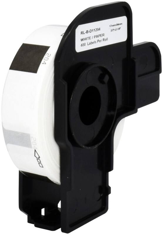 QL Etiketrol Compatibel Brother DK-11204 5BR11204-WT Zelfklevend Zwart op Wit 90 x 91 mm 400 Etiketten