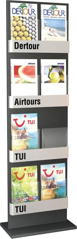 Kerkmann First Folderhouder Antraciet 41659714 540 (B) x 300 (D) x 1,750 (H) mm