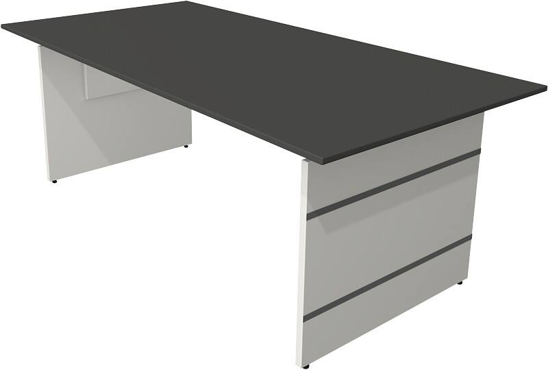 Kerkmann Form 4 Bureau Rechthoekig Antraciet Wang 2.000 (B) x 1.000 (D) x 760 (H) mm