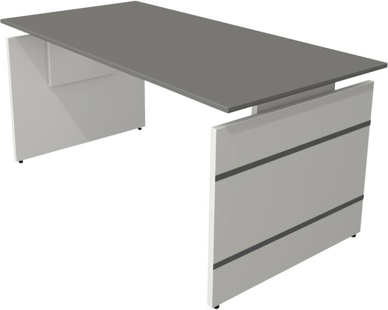 Kerkmann Form 4 Bureau Rechthoekig Grafiet Wang 1.600 (B) x 800 (D) x 760 (H) mm