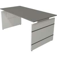 Kerkmann Form 4 Bureau Rechthoekig Grafiet Wang 1.600 (B) x 800 (D) x 760 (H) mm