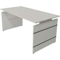 Kerkmann Form 4 Bureau Rechthoekig Lichtgrijs Wang 1.600 (B) x 800 (D) x 760 (H) mm