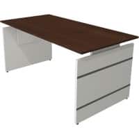 Kerkmann Form 4 Bureau Rechthoekig Wengé 1.600 (B) x 800 (D) x 760 (H) mm
