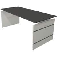 Kerkmann Form 4 Bureau Rechthoekig Antraciet Wang 1.800 (B) x 800 (D) x 760 (H) mm