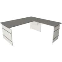 Kerkmann Form 4 Bureau L-vorm Grafiet Wang 1.800 (B) x 1.800 (D) x 760 (H) mm