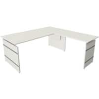 Kerkmann Form 4 Bureau L-vorm Wit Wang 1.800 (B) x 1.800 (D) x 760 (H) mm