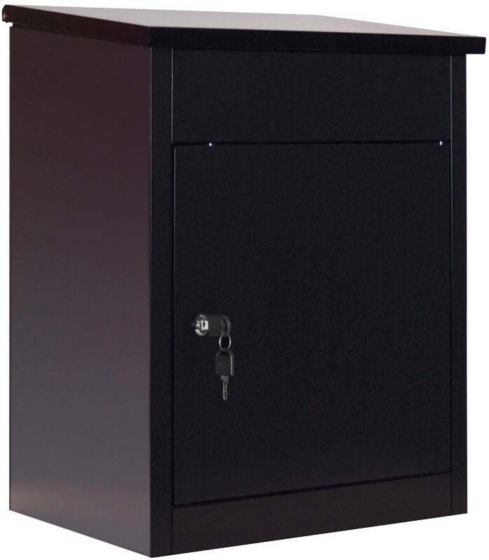 Phoenix Brievenbus PB0581BK Sleutelslot Zwart 440 x 350 x 580 mm