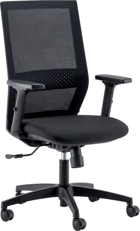 Realspace theo bureaustoel synchroonmechanisme mesh 3d armleuning verstelbare zithoogte zwart 120 kg