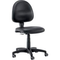 BE130 Stoel Permanent Contact Kunstleer Zonder armleuning Zwart 110 kg MOD. 111/CP 640 x 640 x 1.080 mm 5 Wieltjes