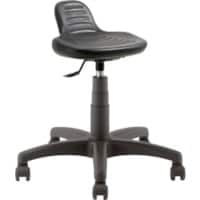 CONFORT 01/PG Kruk Kunststof Zonder armleuning Hoogteverstelbare zitting Zwart 110 kg 640 x 640 mm