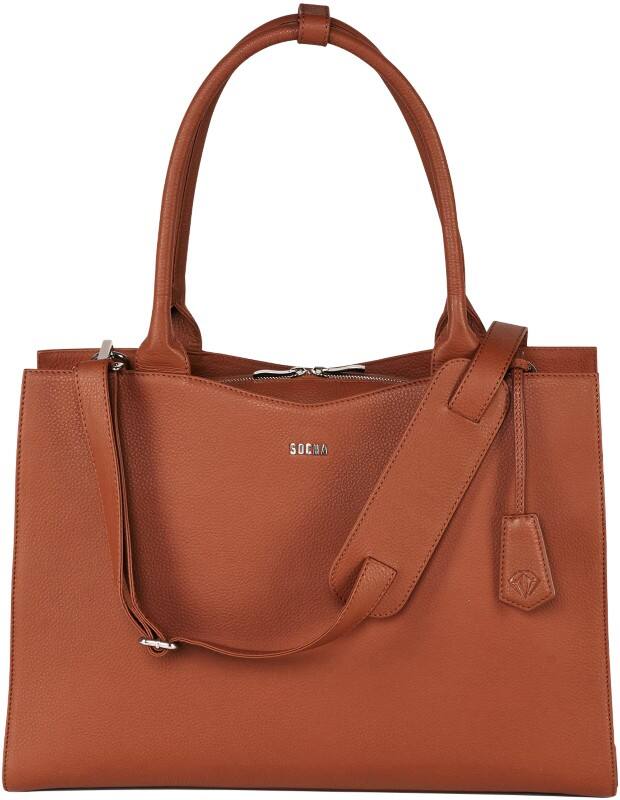 SOCHA Laptoptas 15,6" 45 x 13 x 31,5 cm Leer Cognac