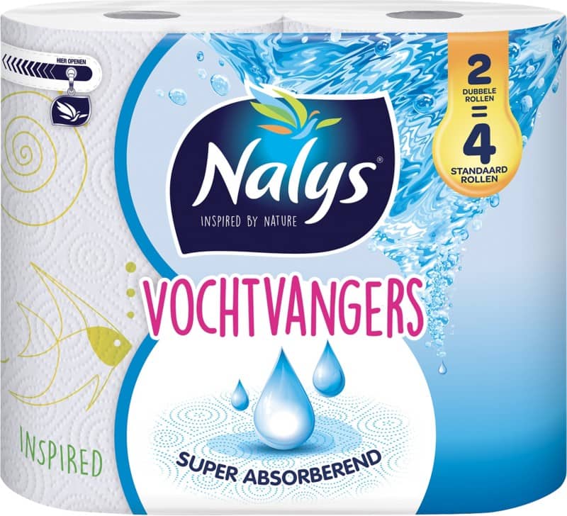 Nalys Keukenrol 2-laags 2 Rollen van 73 Vel