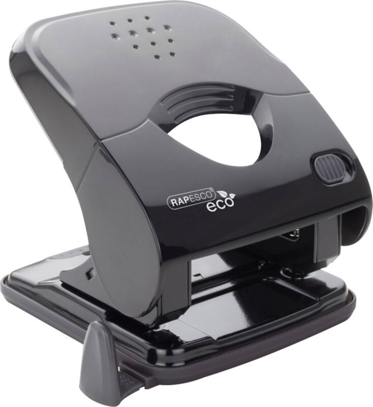 Rapesco Less Effort 2 Gaten Perforator Kunststof 30 Vellen X5-30PS Zwart