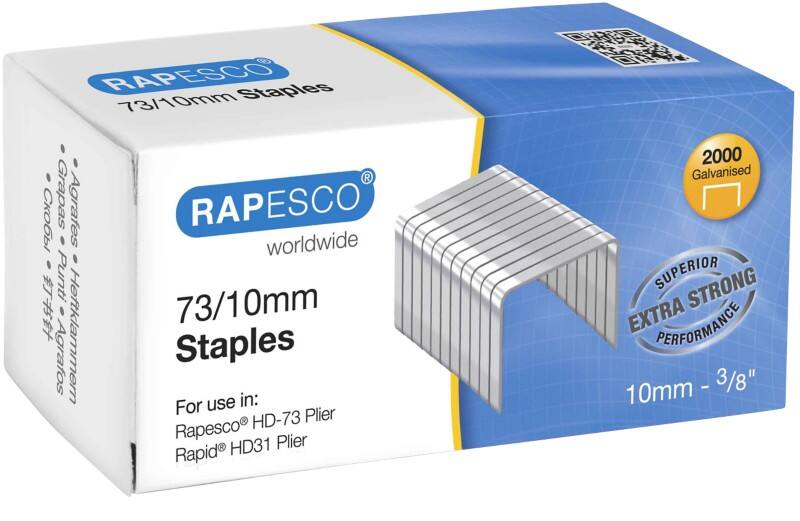 Rapesco Extra Strong Nietjes 73/10 1260 Staal Zilver 2000 Stuks