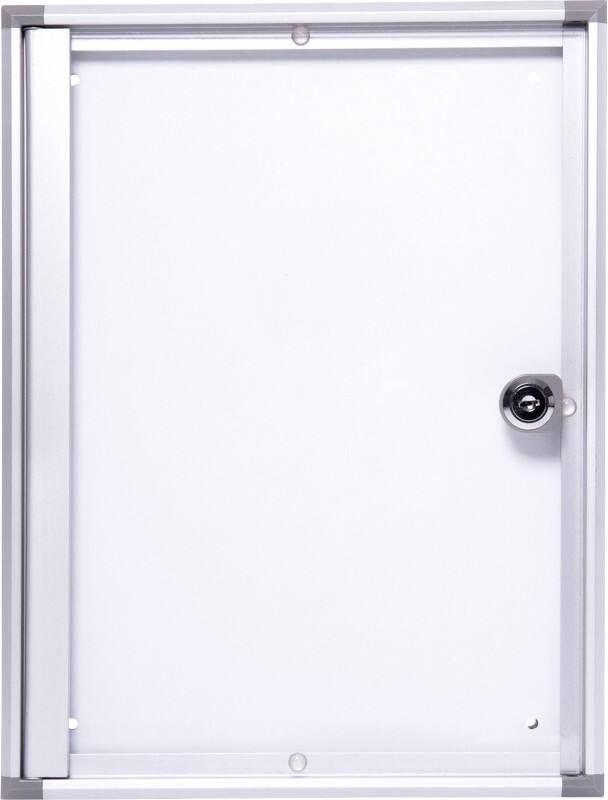 Maul MAULextraslim Vitrine Magnetisch 1 x A4 Afsluitbaar Binnen 27 (B) x 35,1 (H) cm Zilver