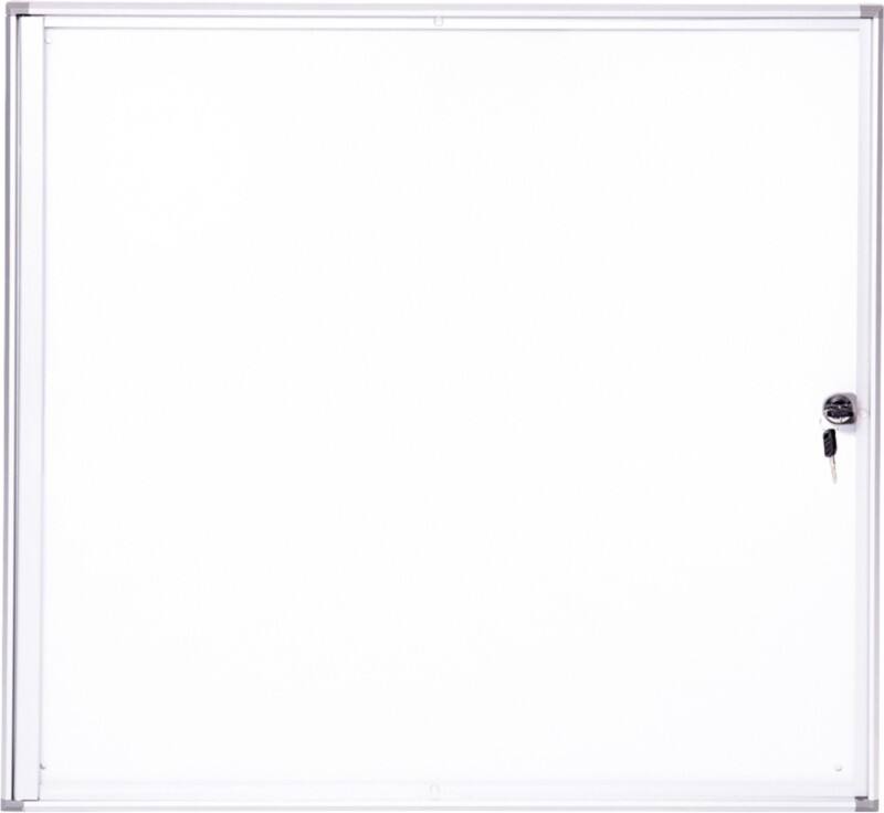 Maul MAULextraslim Vitrine Magnetisch 6 x A4 Afsluitbaar Binnen 71 (B) x 65,1 (H) cm Zilver