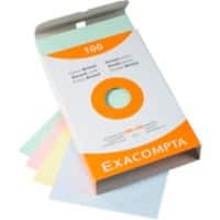 Exacompta Indexkaarten 13272E 100 x 150 mm Kleurenassortiment 10,2 x 15,3 x 2,5 cm Pak van 10