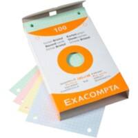 Exacompta Indexkaarten 13659E A6 Kleurenassortiment 10,7 x 15 x 2,5 cm Pak van 10