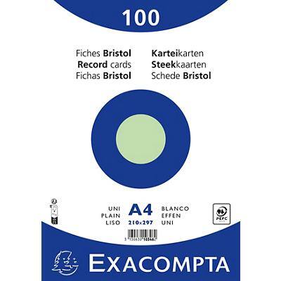 Exacompta Indexkaarten 10346E A4 Groen 21 x 29,7 x 2,3 cm Pak van 10