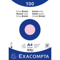 Exacompta Indexkaarten 10336E A4 Roze 21 x 29,7 x 2,3 cm Pak van 10