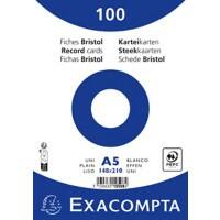 Exacompta Indexkaarten 10508E A5 Wit 15 x 21,2 x 2,5 cm Pak van 10