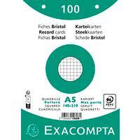 Exacompta Indexkaarten 10608E A5 Wit 15 x 21,2 x 2,5 cm Pak van 10