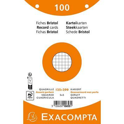 Exacompta Indexkaarten 10653E 125 x 200 mm Kleurenassortiment 12,7 x 20,3 x 2,5 cm Pak van 12