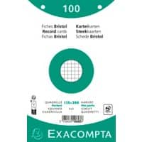 Exacompta Indexkaarten 10603E 125 x 200 mm Wit 12,7 x 20,3 x 2,5 cm Pak van 12