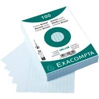 Exacompta Indexkaarten 10819SE A6 Hemelsblauw 10,7 x 15 x 2,5 cm Pak van 20
