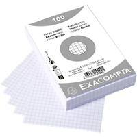 Exacompta Indexkaarten 10202E 100 x 150 mm Wit 10,2 x 15,3 x 2,5 cm Pak van 20