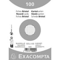 Exacompta Indexkaarten 10209E A6 Wit 10,7 x 15 x 2,5 cm Pak van 20