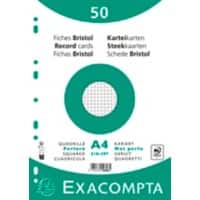 Exacompta Indexkaarten 12606E A4 Wit 21 x 29,7 x 1,1 cm Pak van 20