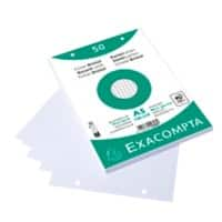 Exacompta Indexkaarten 12608E A5 Wit 15 x 21,2 x 1,1 cm Pak van 20