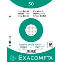 Exacompta Indexkaarten 10620E 170 x 220 mm Wit 17 x 22 x 1,1 cm Pak van 24