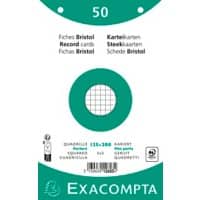 Exacompta Indexkaarten 12603E 125 x 200 mm Wit 12,7 x 20,3 x 1,1 cm Pak van 24