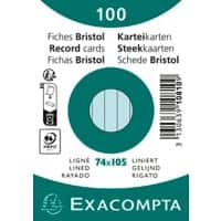Exacompta Indexkaarten 10810SE A7 Hemelsblauw 7,4 x 10,5 x 2,3 cm Pak van 40