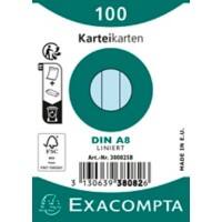 Exacompta Indexkaarten 38082SB Hemelsblauw 5,5 x 7,4 x 2,3 cm Pak van 48