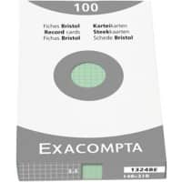 Exacompta Indexkaarten 13248E A5 Groen 15 x 21,2 x 2.5 cm